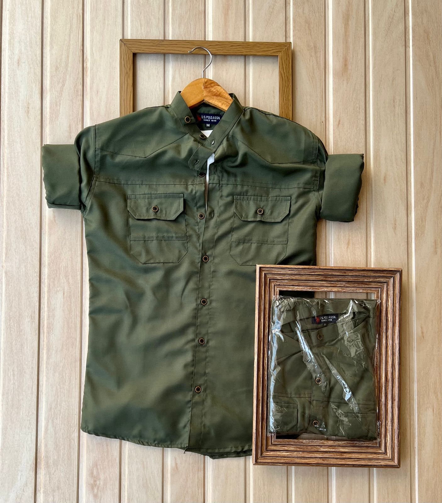 Us polo double outlet pocket shirts