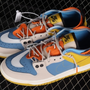 Nike SB Dunk Low Gold Blue Orange shoes