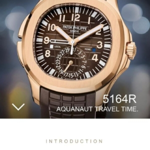 Patek philippe Aquanaut Travel Time #5164R Automatic watch