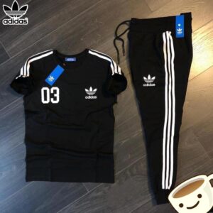 Adidas print combo track suit