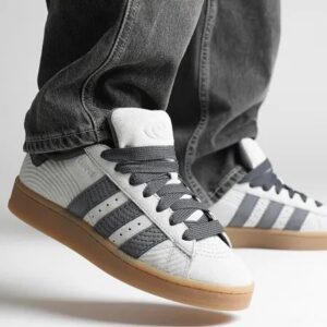 Side view of Adidas Campus 00s Zen Garden Pack Ash Silver