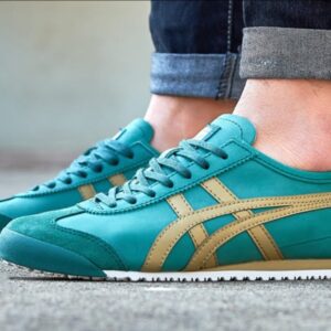 Onitsuka Tiger Mexico 66 Green Orange front view