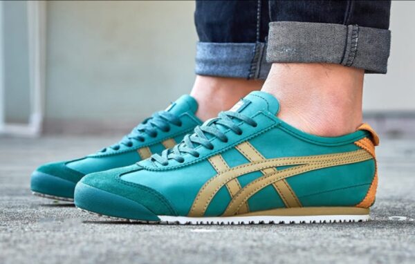 Onitsuka Tiger Mexico 66 Green Orange front view