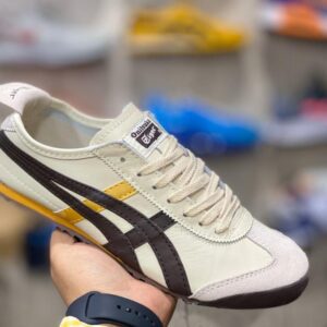 Onitsuka Tiger Mexico 66 Cream Gold front view