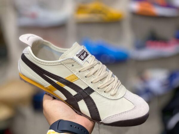 Onitsuka Tiger Mexico 66 Cream Gold front view