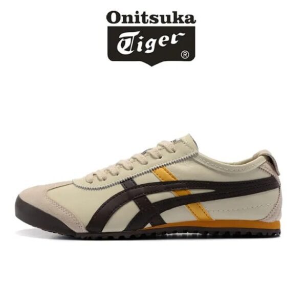 Onitsuka Tiger Mexico 66 Cream Gold front view