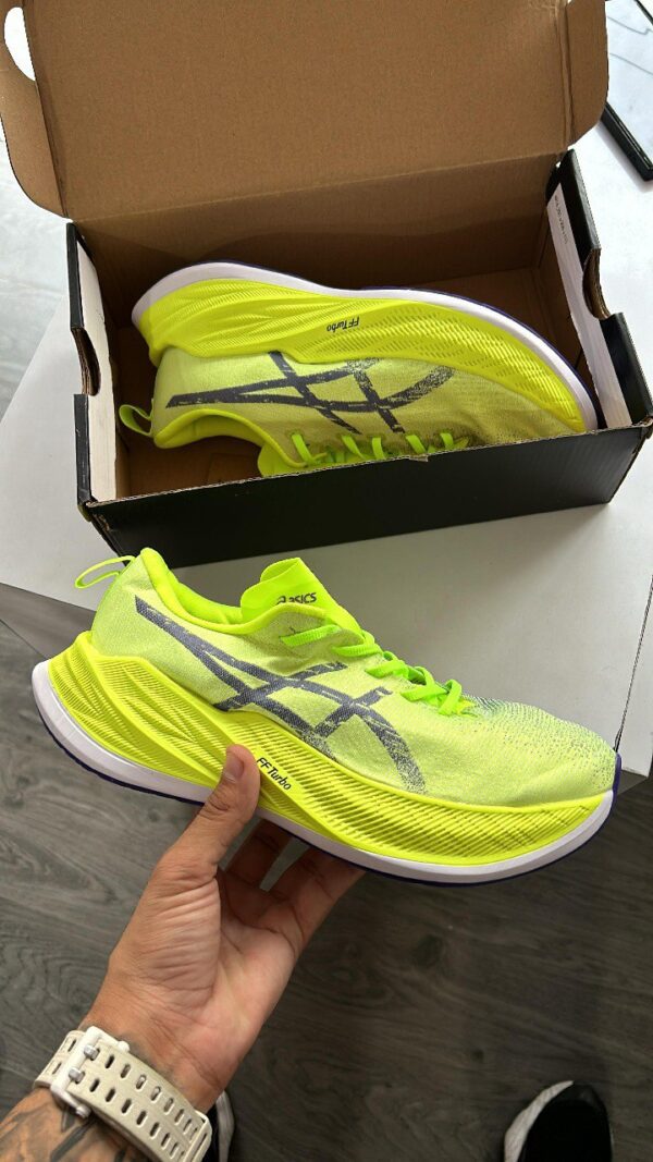 ASICS FF Turbo Yellow Neon front view