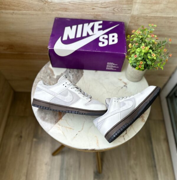 Top view of Nike SB Dunk Ironstone in showroom quality