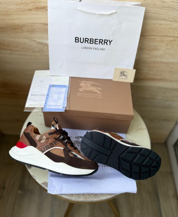 Front view of Burberry Sneakers showing premium design.