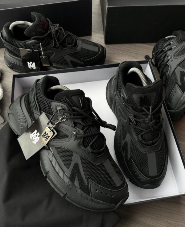 Top view of Amiri Ma 2 Triple Black sneakers