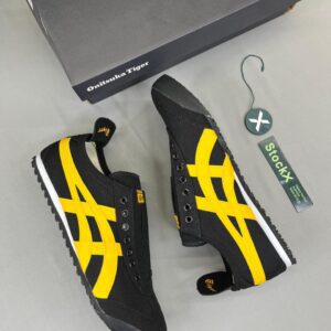 Onitsuka Tiger Slip-On Sneakers Black & Yellow