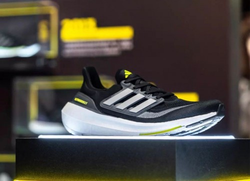 Adidas Ultra Boost 23 Light Black Neon Top View