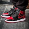 Nike Jordan 1 Retro High OG Bred Patent Front View