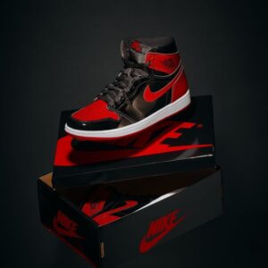 Nike Air Jordan 1 High Bred Patent – Premium Semi UA Quality | Sizes 41-45