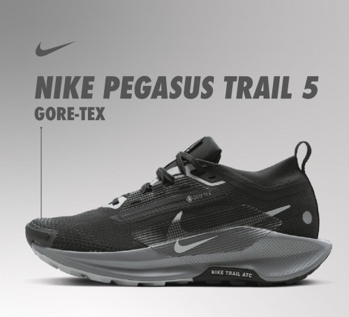 Nike Pegasus Trail 5 Black Wolf Grey
