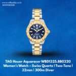 TAG Heuer Aquaracer WBD1325.BB0320 Women’s Watch – Swiss Quartz | Two-Tone | 32mm | 300m Diver https://mfbuddy.com/