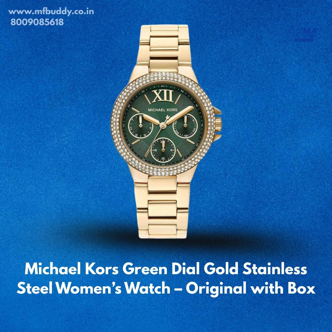 6cf58c79-1fc7-41d9-bd1f-3ab0cf03e0c6 Michael Kors Green Dial Gold Stainless Steel Women’s Watch – Original with Box https://mfbuddy.com/