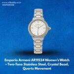 Emporio Armani AR11524 Women’s Watch – Two-Tone Stainless Steel, Crystal Bezel, Quartz Movement https://mfbuddy.com/