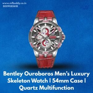 Bentley Ouroboros Men’s Luxury Skeleton Watch | 54mm Case | Quartz Multifunction https://mfbuddy.com/