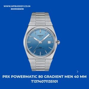 Tissot PRX Powermatic 80 Gradient Blue Dial Automatic Watch with stainless steel bracelet luxury design