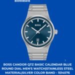 BOSS Candor 1514076 blue sunray dial stainless steel quartz watch luxury men watch
