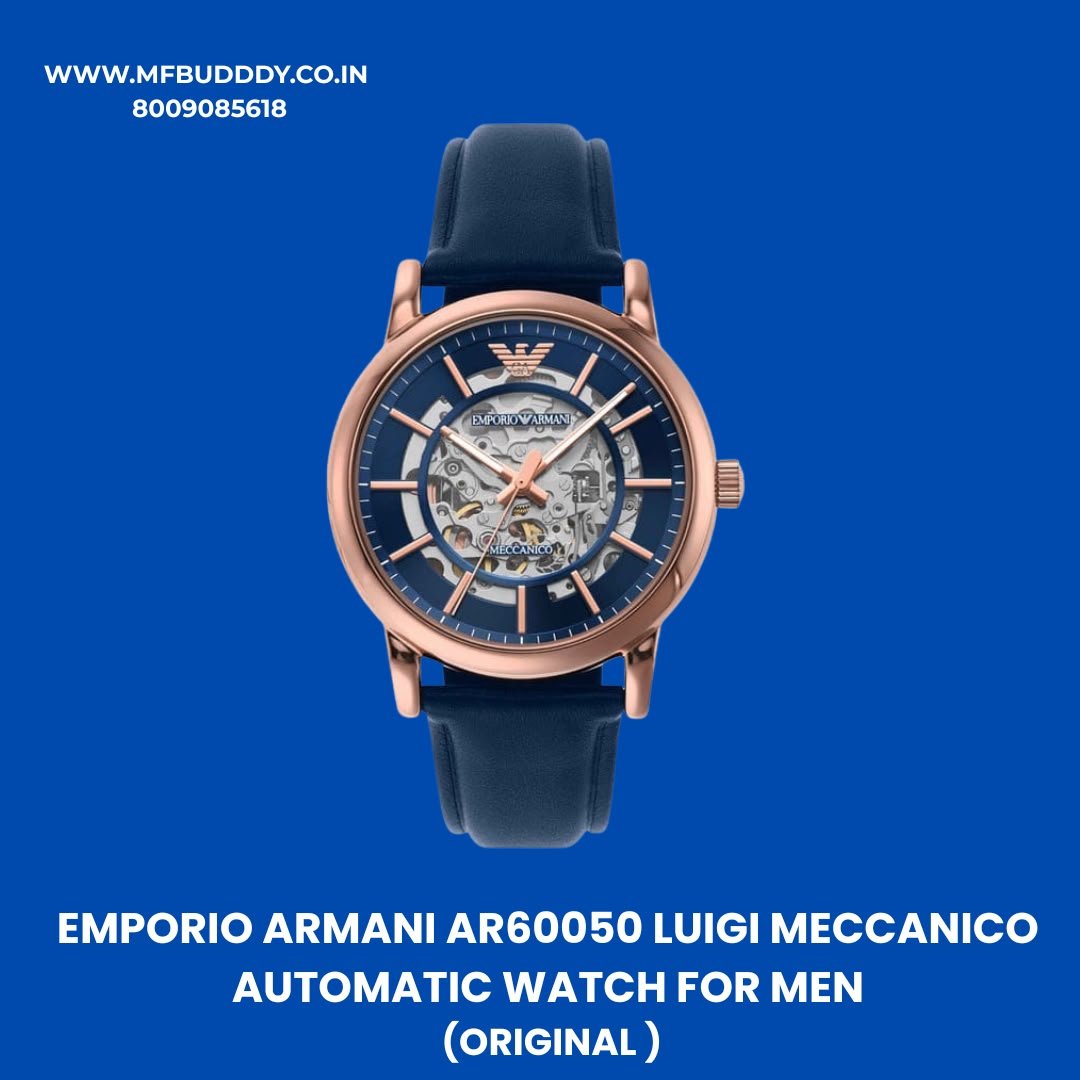 WhatsApp Image 2026-07-14 at 13.47.30 Emporio Armani AR60050 Luigi Meccanico Automatic Watch with Blue Dial and Blue Leather Strap