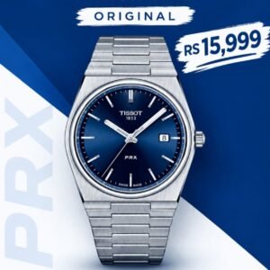 Tissot PRX Quartz Watch Blue Dial Integrated Bracelet